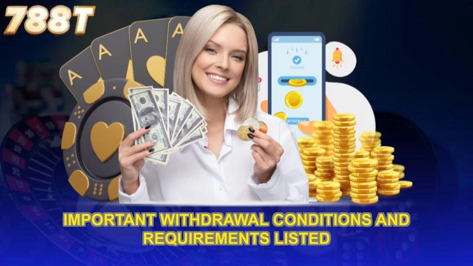 Important withdrawal conditions and requirements listed
