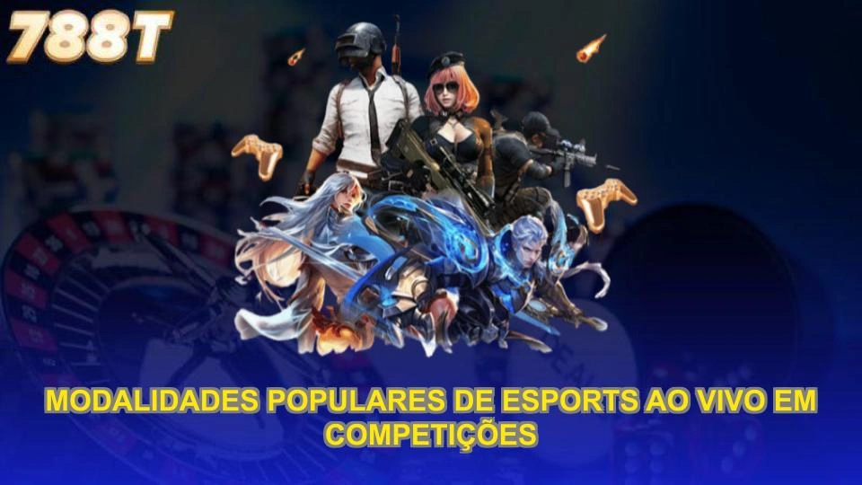 Modalidades populares de esports ao vivo em competições