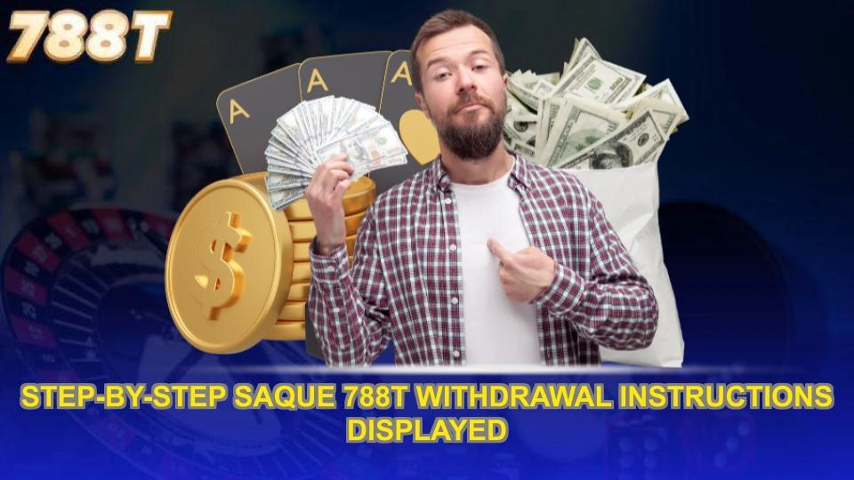 Step-by-step saque 788T withdrawal instructions displayed